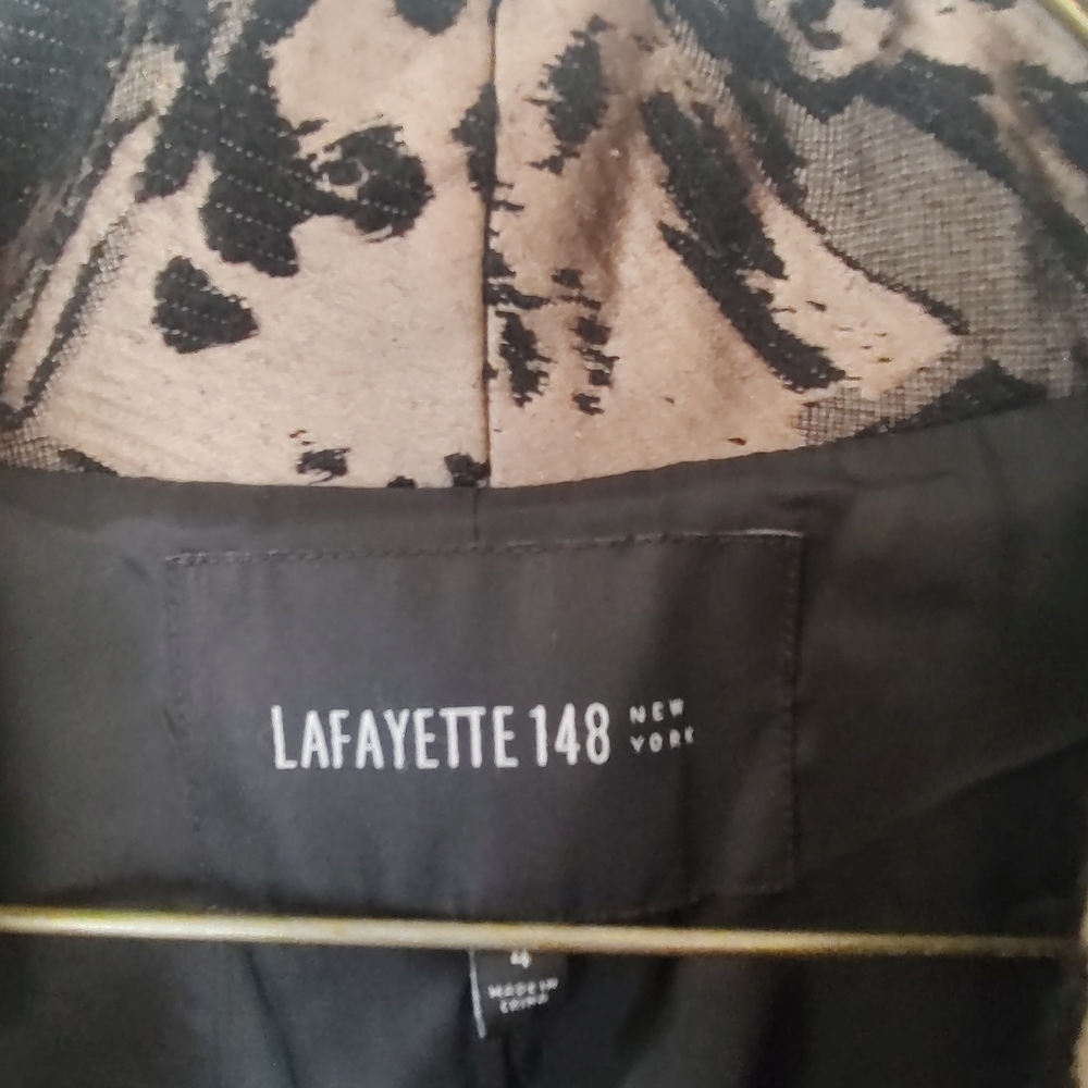 Lafayette 148 New York jacquard mohair blazer 4 6 8 EUC - Picture 3 of 6